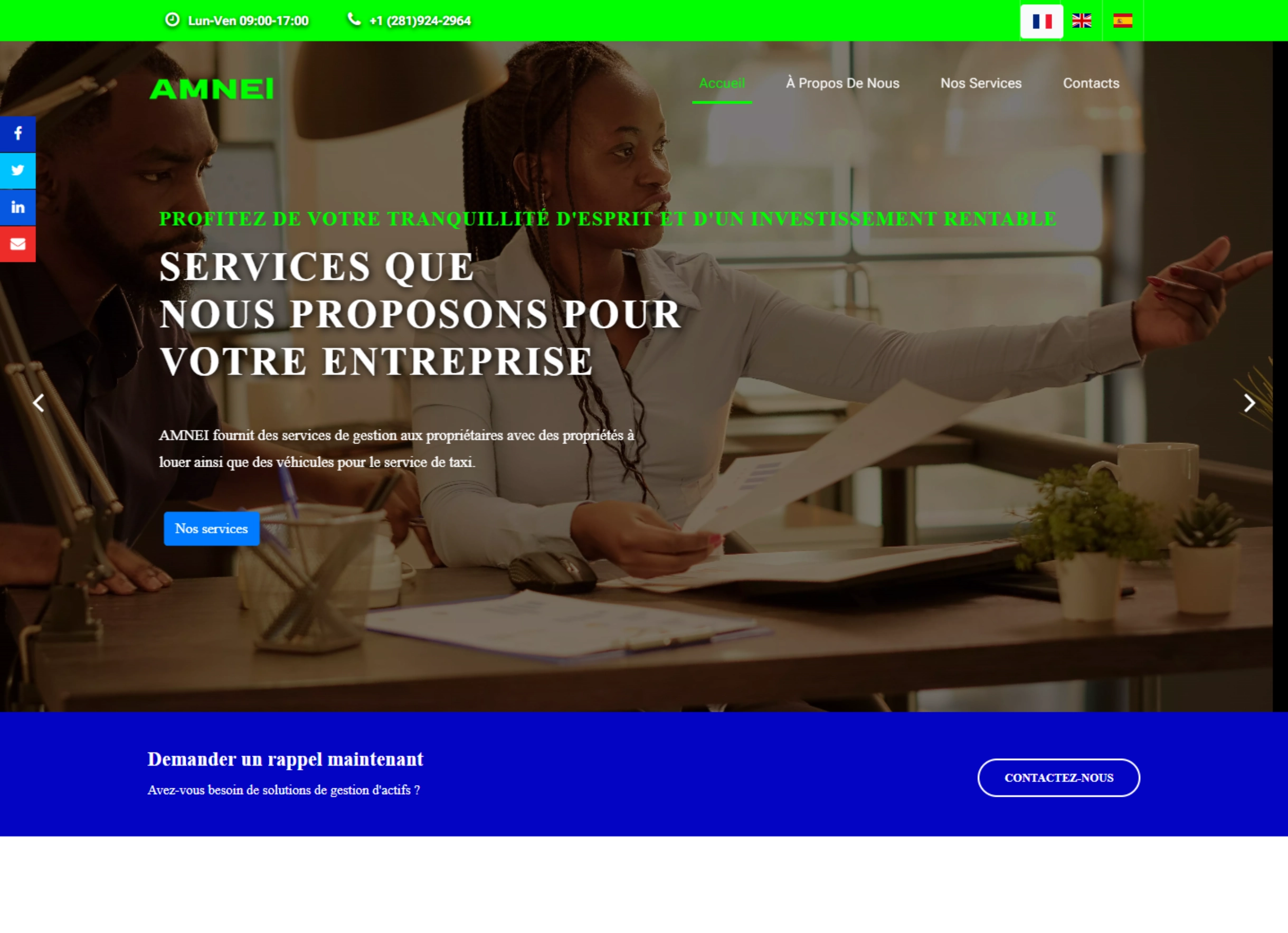  Sitio Web Oficial de AMNEI – Agencia de Bienes Raíces